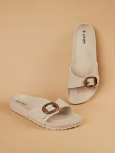 Ginger by Lifestyle Women Textured Open Toe Flats