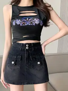 StyleCast x Revolte Straight Mini Skirt