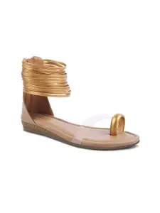 Padchin Women Striped Party Gladiators Flats