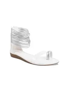 Padchin Women Embellished Party Gladiators Flats