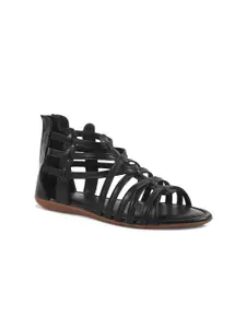 Padchin Women Striped Party Gladiators Flats