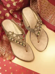 V-WALK Women Embellished One Toe Flats