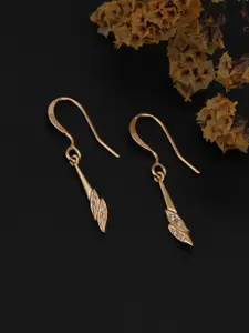 VANBELLE 925 Sterling Silver 18kt Rose Gold Plated CZ Contemporary Drop Earring
