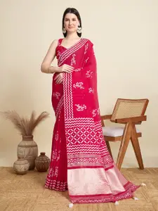 LeeliPeeri Designer Ethnic Motifs Printed Zari Saree