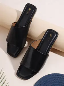 DIVASTRI Women Solid Open Toe Flats