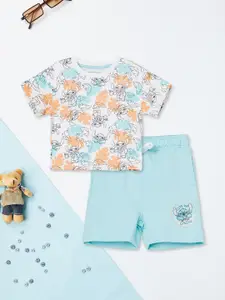 max Boys Printed Top with Shorts