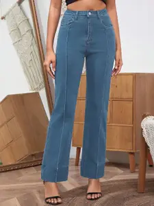 ADBUCKS Women Straight Fit High-Rise Stretchable Jeans