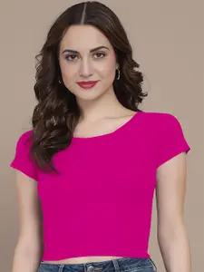 Dream Beauty Fashion Women Ribbed Fitted Crop Top