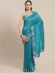 Anouk Zari Border Banarasi Saree