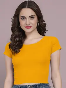 Dream Beauty Fashion Women Ribbed Fitted Crop Top