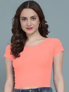 Dream Beauty Fashion Women Ribbed Fitted Crop Top