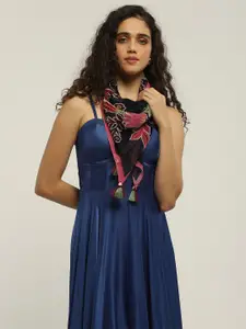 Label Ritu Kumar Women Square Digital Printed Scarf