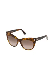 Tom Ford Women UV Protected Lens Cateye Sunglasses FT0523 56 53F
