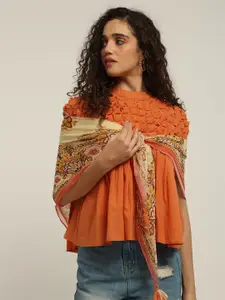 Label Ritu Kumar Women Digital Printed Scarf