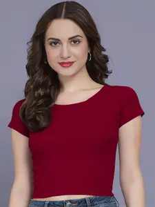 Dream Beauty Fashion Women Ribbed Fitted Crop Top