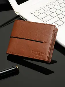 Teakwood Leathers Men Textured Two Fold Wallet