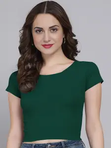 Dream Beauty Fashion Ribbed Fitted Crop Top