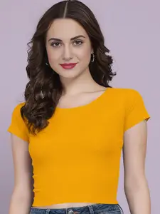 Dream Beauty Fashion Women Ribbed Fitted Crop Top