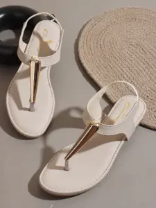 CHINRAAG Women Open Toe Flats