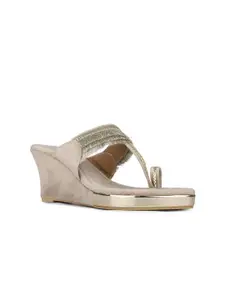 Inc 5 Women Embellished Wedge Heel Sandals