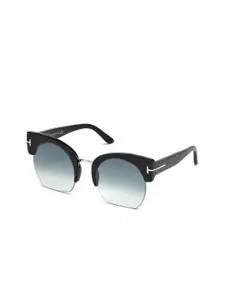 Tom Ford Women Oval Sunglasses With UV Protected Lens FT0552 55 01W