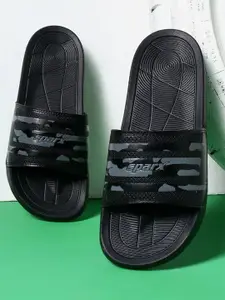 Sparx Men Printed Rubber Sliders Flip Flops