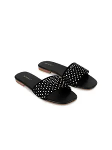 MOSAC Women Embellished Open Flats