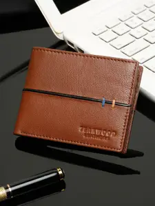 Teakwood Leathers Men Textured Leather Two Fold Wallet