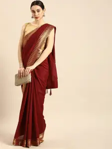 Anouk Woven Design Zari Banarasi Saree