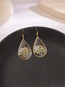 Yellow Chimes Contemporary Drop Earrings