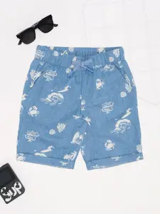 Pantaloons Junior Boys Printed Regular Fit Pure Cotton Shorts