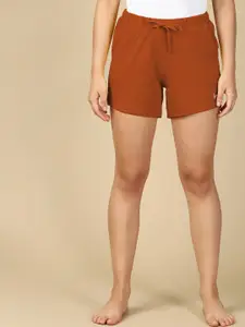 PYNK Women Mid-Rise Cotton Lounge Shorts