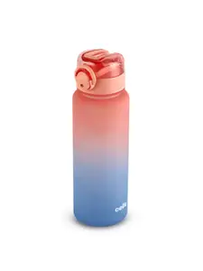 Cello Buzz Peach & Blue Motivational Gym Colourblocked BPA Free Water Bottle- 1160ml