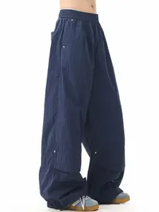 StyleCast x Revolte Men Low-Rise Loose Fit Trousers