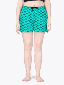 ariel Women Panda Print Cotton Lounge Shorts