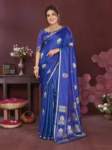 elora Woven Design Satin Banarasi Saree