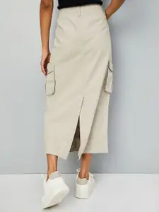 max A-Line Midi Cargo Skirt