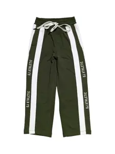 Gini and Jony Boys Striped Cotton Mid-Rise Track Pants