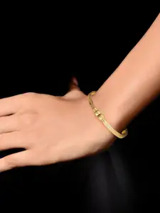 Vighnaharta Set Of 2 Gold-Plated Bangles