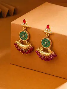 Yellow Chimes Gold Plated Contemporary Chandbalis Earrings