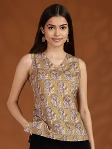 Anouk Women Ethnic Motifs Printed V-Neck Kurti