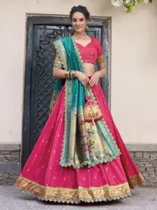 LOOKNBOOK ART Ready to Wear Lehenga & Unstitched Blouse With Dupatta