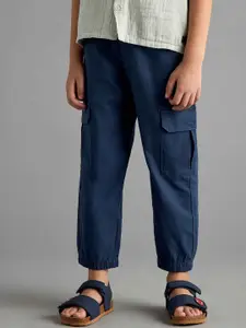 max Boys Regular Fit Mid-Rise Cotton Trouser