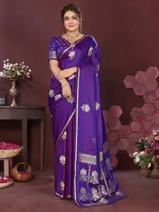 elora Ethnic Motifs Woven Design Zari Banarasi Saree