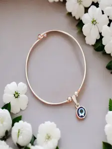 DN ENTERPRISES Artificial Beaded Evil Eye Shaped Necklace and Bracelet