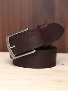 Azibo Men Textured Leather Belt