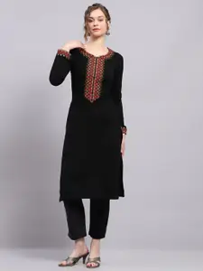 Monte Carlo Women Printed Thread Work Pure Cotton Kurti