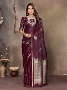 elora Floral Woven Design Zari Banarasi Saree