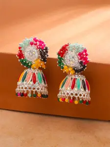 Yellow Chimes Gold Plated Dome Shaped Jhumkas Earrings