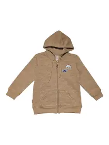 Gini and Jony Boys Printed Hooded Cotton Tailored Jacket